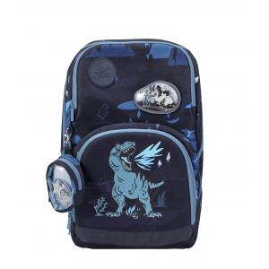  Frii of Norway Ergonomická školská taška 22L Dinosaur Dark Blue