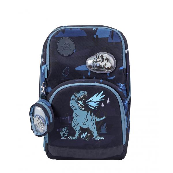  Frii of Norway Ergonomická školská taška 22L Dinosaur Dark Blue